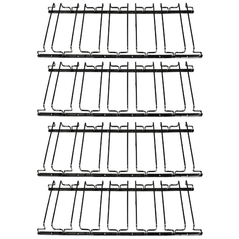 Contemporary Hanging Glass & Stemware Holder Stainless Steel Glass Rack in Black 4 Piece Set Clearhalo 'furn' 'furn_wine_racks' 'Furniture' 'Kitchen & Dining Furniture' 'Wine Racks' 'wine_racks' 5828386