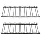 Contemporary Hanging Glass & Stemware Holder Stainless Steel Glass Rack in Black 2 Piece Set Clearhalo 'furn' 'furn_wine_racks' 'Furniture' 'Kitchen & Dining Furniture' 'Wine Racks' 'wine_racks' 5828387