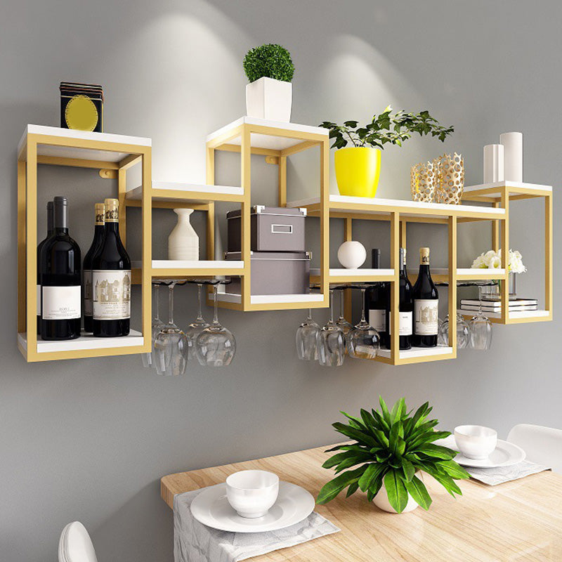 Wall Mounted Wine Holder Manufactured Wood Wine Holder Rack-41.7" X 7.87" X 23.6" Clearhalo 'furn' 'furn_wine_racks' 'Furniture' 'Kitchen & Dining Furniture' 'Wine Racks' 'wine_racks' 5828403