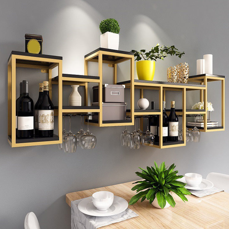 Wall Mounted Wine Holder Manufactured Wood Wine Holder Rack-41.7" X 7.87" X 23.6" Clearhalo 'furn' 'furn_wine_racks' 'Furniture' 'Kitchen & Dining Furniture' 'Wine Racks' 'wine_racks' 5828404