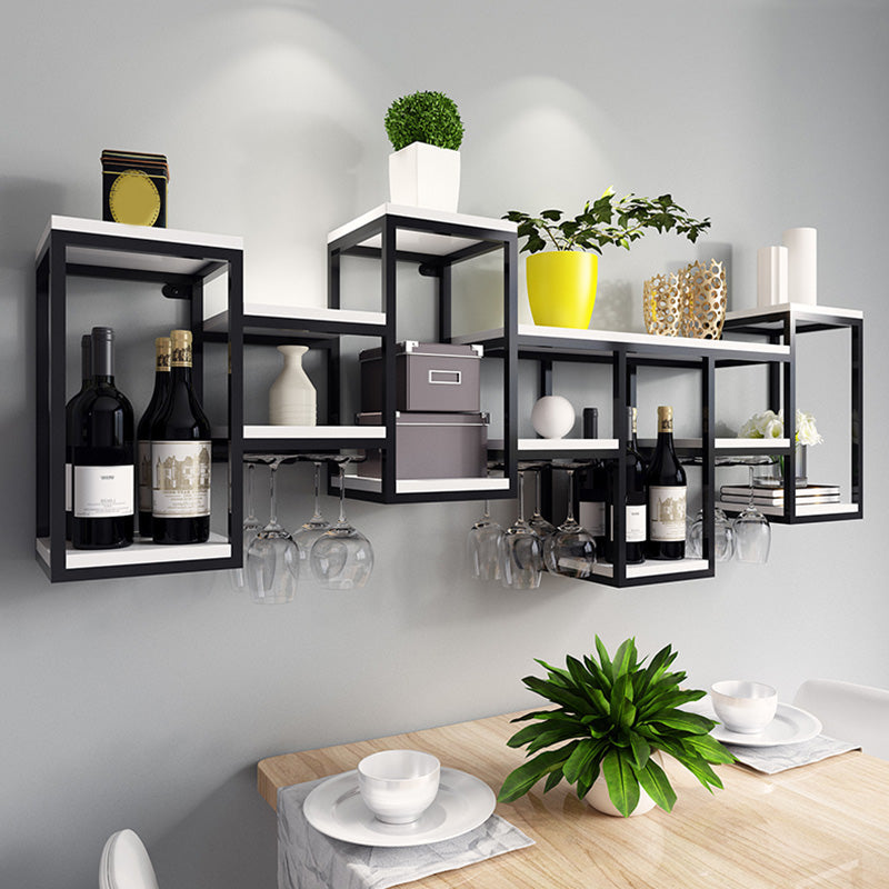 Wall Mounted Wine Holder Manufactured Wood Wine Holder Rack-41.7" X 7.87" X 23.6" Clearhalo 'furn' 'furn_wine_racks' 'Furniture' 'Kitchen & Dining Furniture' 'Wine Racks' 'wine_racks' 5828407