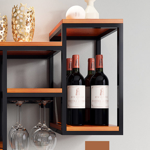Wall Mounted Wine Holder Manufactured Wood Wine Holder Rack-41.7" X 7.87" X 23.6" Clearhalo 'furn' 'furn_wine_racks' 'Furniture' 'Kitchen & Dining Furniture' 'Wine Racks' 'wine_racks' 5828413