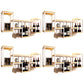 Wall Mounted Wine Holder Manufactured Wood Wine Holder Rack-41.7" X 7.87" X 23.6" White 4 Piece Set Clearhalo 'furn' 'furn_wine_racks' 'Furniture' 'Kitchen & Dining Furniture' 'Wine Racks' 'wine_racks' 5828419