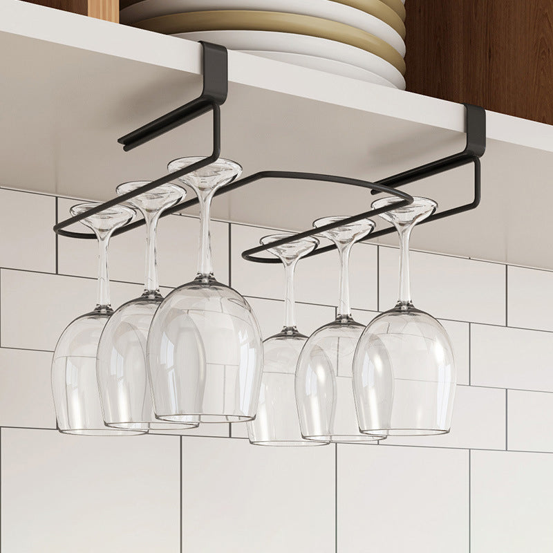 Posteur à vin moderne suspendu en métal 0,92 "W.