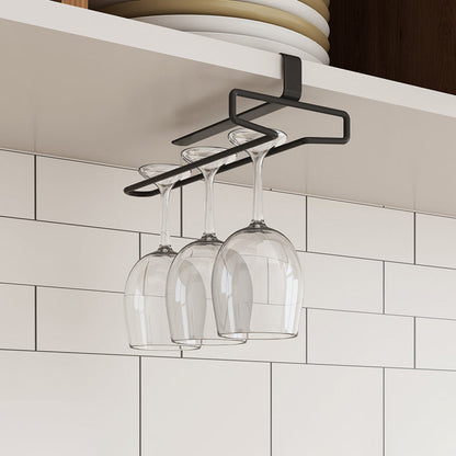 Posteur à vin moderne suspendu en métal 0,92 "W.