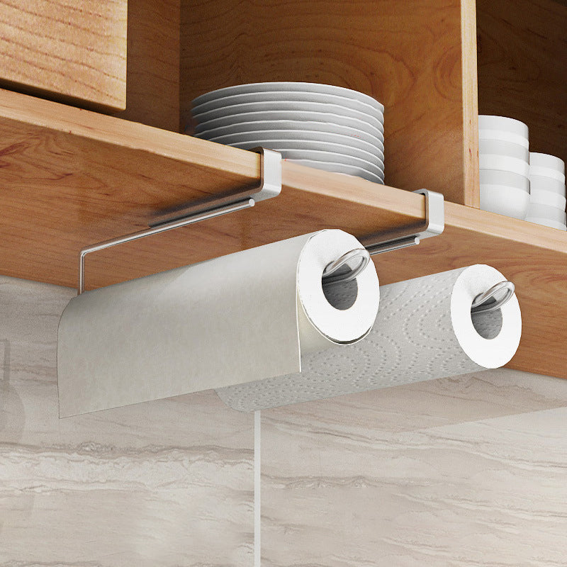 Porta vinicola moderna sospesa in metallo da 0,92 "W Porta dello stelo in nero/argento