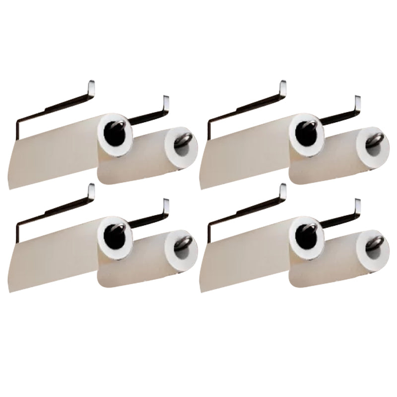 Porta vinicola moderna sospesa in metallo da 0,92 "W Porta dello stelo in nero/argento