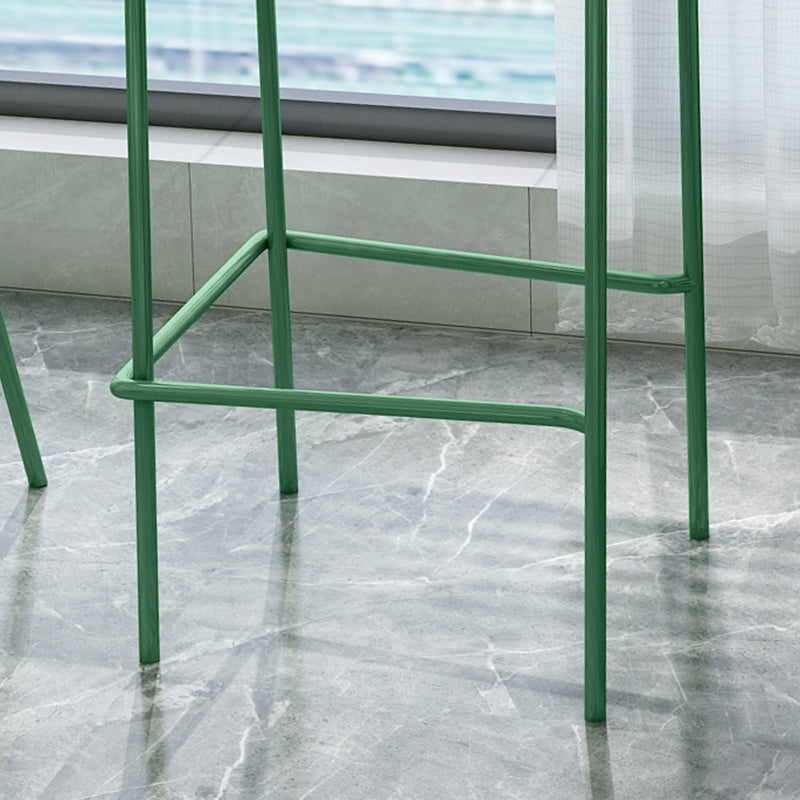 Modern Outdoor Counter Stool Rectangle Iron Footrest Counter Bar Stool Clearhalo 'Bar Furniture' 'Bar Stools' 'bar_stools' 'furn' 'furn_bar_stools' 'Furniture' 'Kitchen & Dining Furniture' 5828558