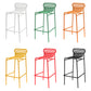 Modern Outdoor Counter Stool Rectangle Iron Footrest Counter Bar Stool Clearhalo 'Bar Furniture' 'Bar Stools' 'bar_stools' 'furn' 'furn_bar_stools' 'Furniture' 'Kitchen & Dining Furniture' 5828560