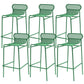Modern Outdoor Counter Stool Rectangle Iron Footrest Counter Bar Stool Green 6 Piece Set Clearhalo 'Bar Furniture' 'Bar Stools' 'bar_stools' 'furn' 'furn_bar_stools' 'Furniture' 'Kitchen & Dining Furniture' 5828575