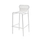 Modern Outdoor Counter Stool Rectangle Iron Footrest Counter Bar Stool White 1 Piece Clearhalo 'Bar Furniture' 'Bar Stools' 'bar_stools' 'furn' 'furn_bar_stools' 'Furniture' 'Kitchen & Dining Furniture' 5828581