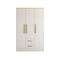 White Wardrobe Cabinet Contemporary Engineered Wood Wardrobe Armoire 47.2"L x 23.6"W x 76.8"H White Armoires & Wardrobes Clearhalo 'Armoires & Wardrobes' 'armoires_wardrobes' 'Bedroom Furniture' 'furn' 'furn_armoires_wardrobes' 'Furniture' 5828588