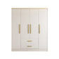 White Wardrobe Cabinet Contemporary Engineered Wood Wardrobe Armoire 63"L x 23.6"W x 76.8"H White Armoires & Wardrobes Clearhalo 'Armoires & Wardrobes' 'armoires_wardrobes' 'Bedroom Furniture' 'furn' 'furn_armoires_wardrobes' 'Furniture' 5828591