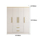 White Wardrobe Cabinet Contemporary Engineered Wood Wardrobe Armoire Clearhalo 'Armoires & Wardrobes' 'armoires_wardrobes' 'Bedroom Furniture' 'furn' 'furn_armoires_wardrobes' 'Furniture' 5828616