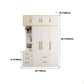 White Wardrobe Cabinet Contemporary Engineered Wood Wardrobe Armoire Clearhalo 'Armoires & Wardrobes' 'armoires_wardrobes' 'Bedroom Furniture' 'furn' 'furn_armoires_wardrobes' 'Furniture' 5828623