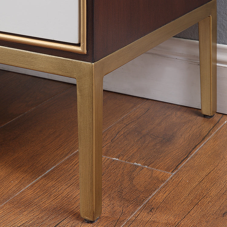 Birch Wood Dining Room Sideboard Cabinet Glam Server Cabinet with Storage Clearhalo 'buffet_sideboard' 'Buffets & Sideboards' 'furn' 'furn_buffet_sideboard' 'Furniture' 'Kitchen & Dining Furniture' 5828696