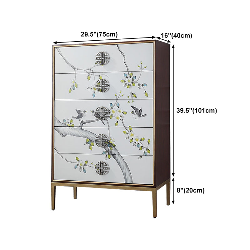 Birch Wood Dining Room Sideboard Cabinet Glam Server Cabinet with Storage Clearhalo 'buffet_sideboard' 'Buffets & Sideboards' 'furn' 'furn_buffet_sideboard' 'Furniture' 'Kitchen & Dining Furniture' 5828704