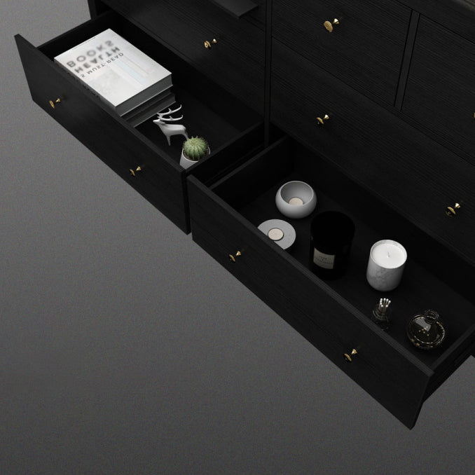 Houten eetkamer dressoir kast moderne serverkast met laden