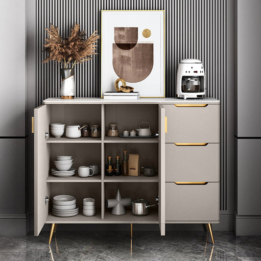 Houten woonkamer dressoir kast glam credenza met opslag en laden