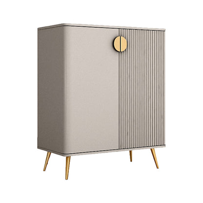 Gabinete paralero de la sala de estar de madera Glam Credenza con almacenamiento y cajones