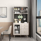 Artificial Wood Living Room Sideboard Gabinete Glam Credenza con cajones y almacenamiento