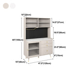 Artificial Wood Living Room Sideboard Gabinete Glam Credenza con cajones y almacenamiento