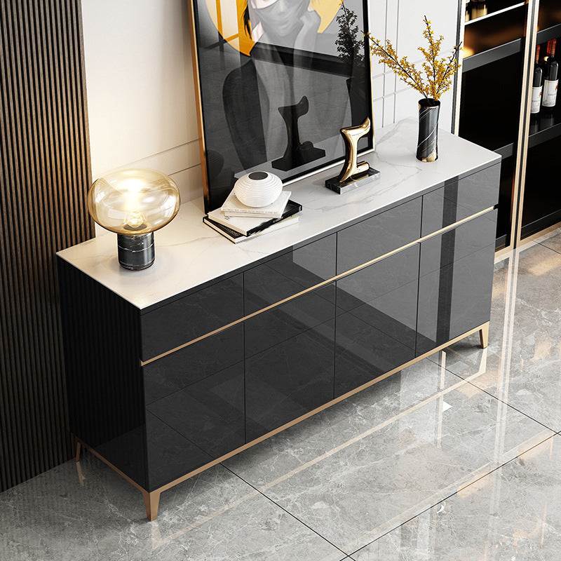 Houten woonkamer dressoir kast glam credenza met lade en opslag