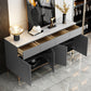 Houten woonkamer dressoir kast glam credenza met lade en opslag