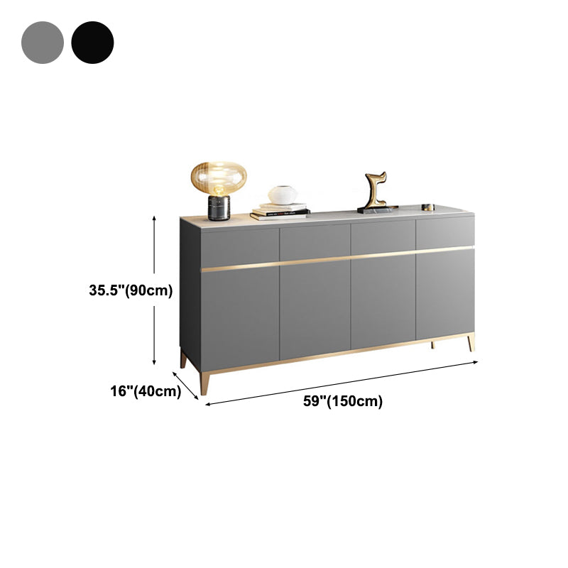 Houten woonkamer dressoir kast glam credenza met lade en opslag
