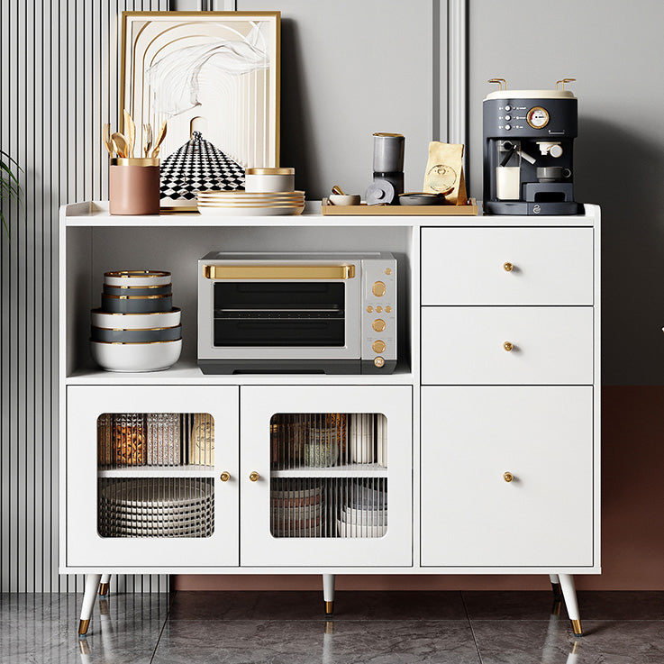 Wood Kitchen Sideboard Cabinet Glam Credenza with Drawers and Storage Clearhalo 'buffet_sideboard' 'Buffets & Sideboards' 'furn' 'furn_buffet_sideboard' 'Furniture' 'Kitchen & Dining Furniture' 5828832
