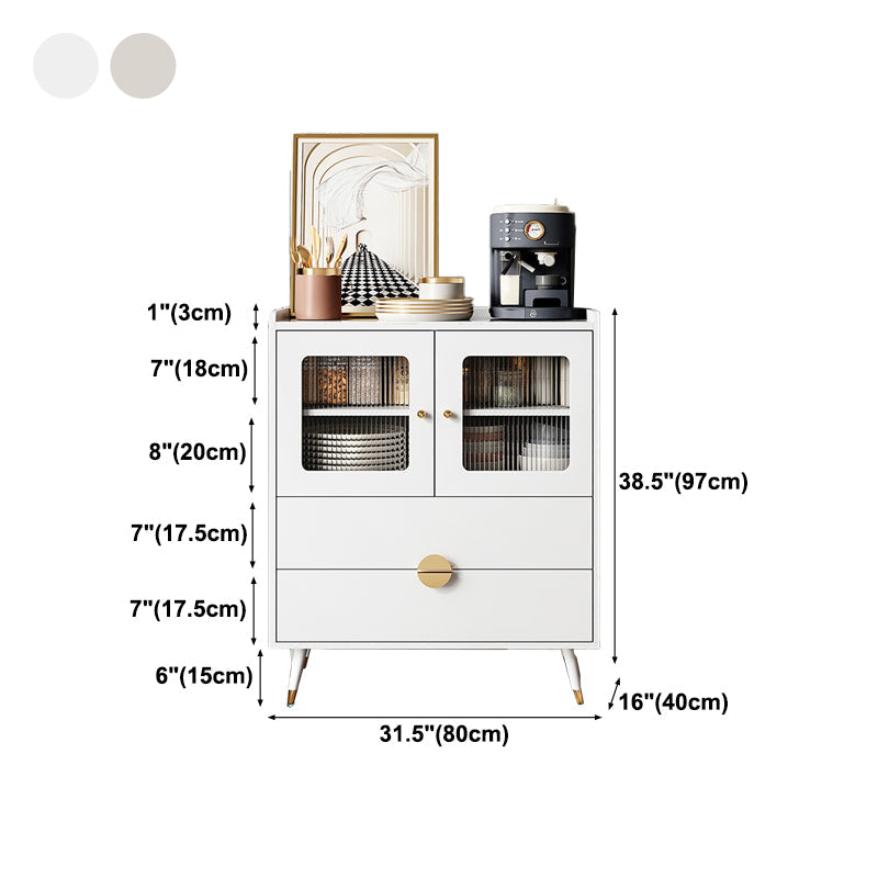 Wood Kitchen Sideboard Cabinet Glam Credenza with Drawers and Storage Clearhalo 'buffet_sideboard' 'Buffets & Sideboards' 'furn' 'furn_buffet_sideboard' 'Furniture' 'Kitchen & Dining Furniture' 5828839