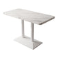Industrial Wooden White Table for Restaurant Dining Table with Metal Base