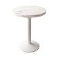 Industrial Wooden White Table for Restaurant Dining Table with Metal Base