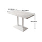 Industrial Wooden White Table for Restaurant Dining Table with Metal Base