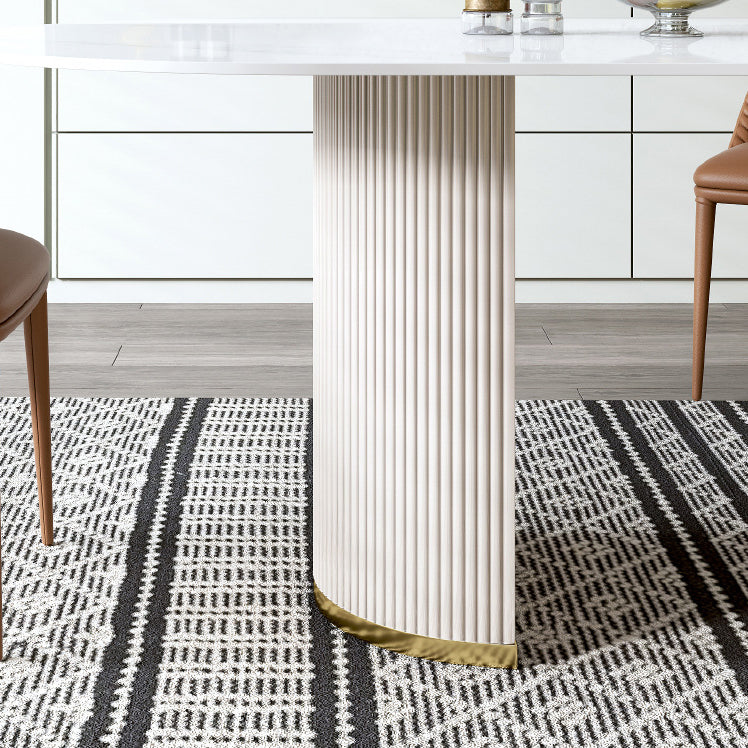 Table à manger standard ovale glamour