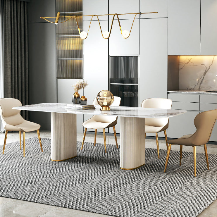 Table à manger standard ovale glamour