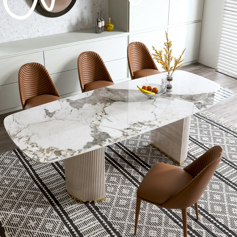 Table à manger standard ovale glamour