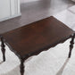 Medieval Modern Rubber Wood Table 51.5"L Rectangle Table with Wooden 4 Legs