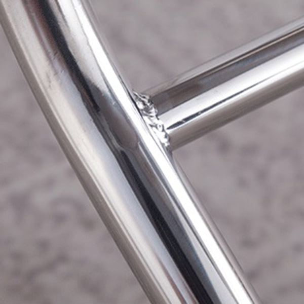 Industrial Style Dining Table Square Stainless Steel Folding Dining Table for Home Use Clearhalo 'Dining Tables & Seating' 'Dining Tables' 'dining_table' 'furn' 'furn_dining_table' 'Furniture' 'Kitchen & Dining Furniture' 5829045