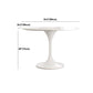 White Modern Round Dining Table Sintered Stone Top Tulip Base Table Clearhalo 'Dining Tables & Seating' 'Dining Tables' 'dining_table' 'furn' 'furn_dining_table' 'Furniture' 'Kitchen & Dining Furniture' 5829126