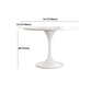 White Modern Round Dining Table Sintered Stone Top Tulip Base Table Clearhalo 'Dining Tables & Seating' 'Dining Tables' 'dining_table' 'furn' 'furn_dining_table' 'Furniture' 'Kitchen & Dining Furniture' 5829130