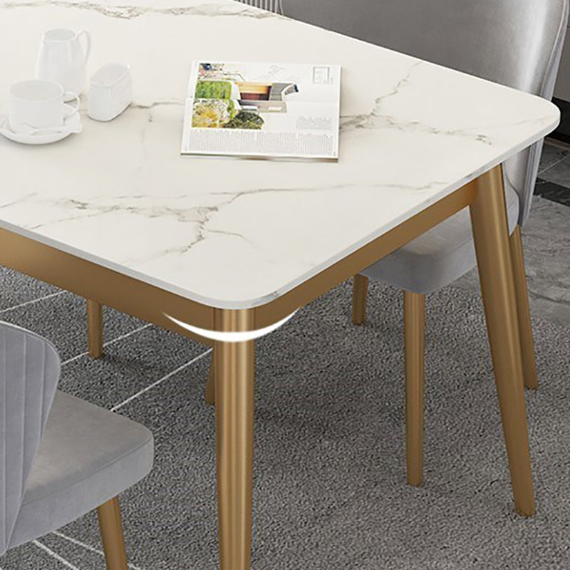 Mesa de comedor de lujo tradicional Mesa de piedra sinterizada para el hogar