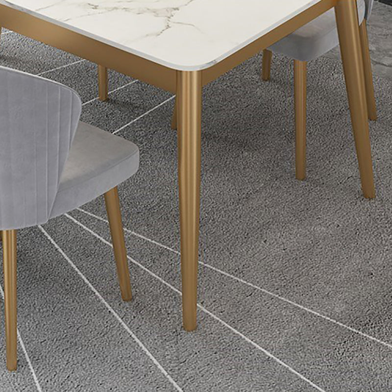 Mesa de comedor de lujo tradicional Mesa de piedra sinterizada para el hogar