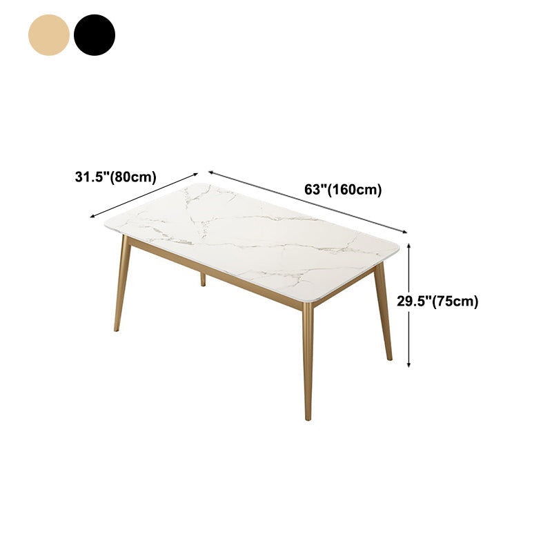 Mesa de comedor de lujo tradicional Mesa de piedra sinterizada para el hogar