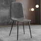 PU Leather Dining Chairs Industrial Design Armless Solid Back Dining Chairs