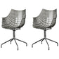 Contemporary Style Dining Chairs Arm Chairs for Kitchen with Metal Legs