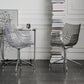 Contemporary Style Dining Chairs Arm Chairs for Kitchen with Metal Legs
