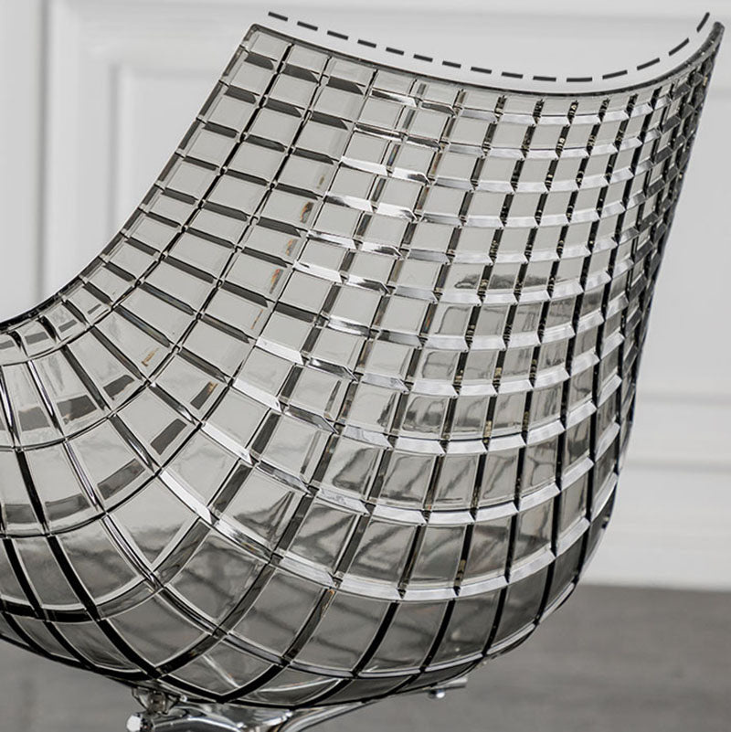 Contemporary Style Dining Chairs Arm Chairs for Kitchen with Metal Legs