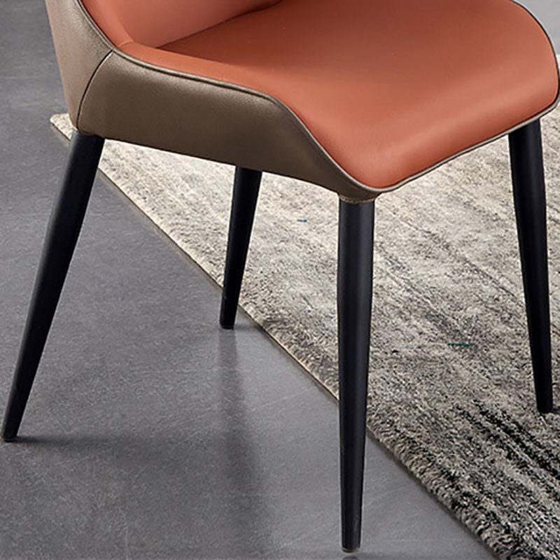 Modern Metal Dining Room Chair Wingback Arm Chair for Restaurant Use Clearhalo 'Dining Chairs' 'Dining Tables & Seating' 'dining_chair' 'furn' 'furn_dining_chair' 'Furniture' 'Kitchen & Dining Furniture' 5829201