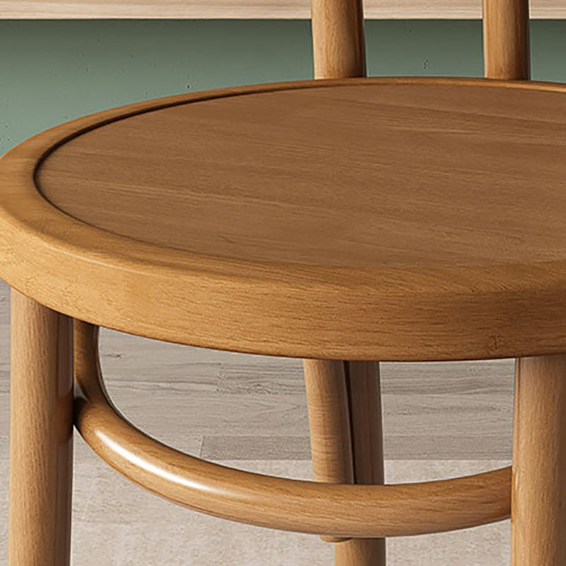 Silla de comedor escandinavo sin brazo Windsor back comedor silla lateral
